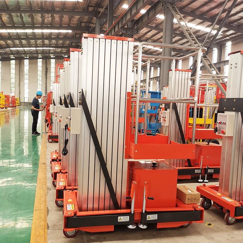 Telescopic Aluminium Mast Lift factory