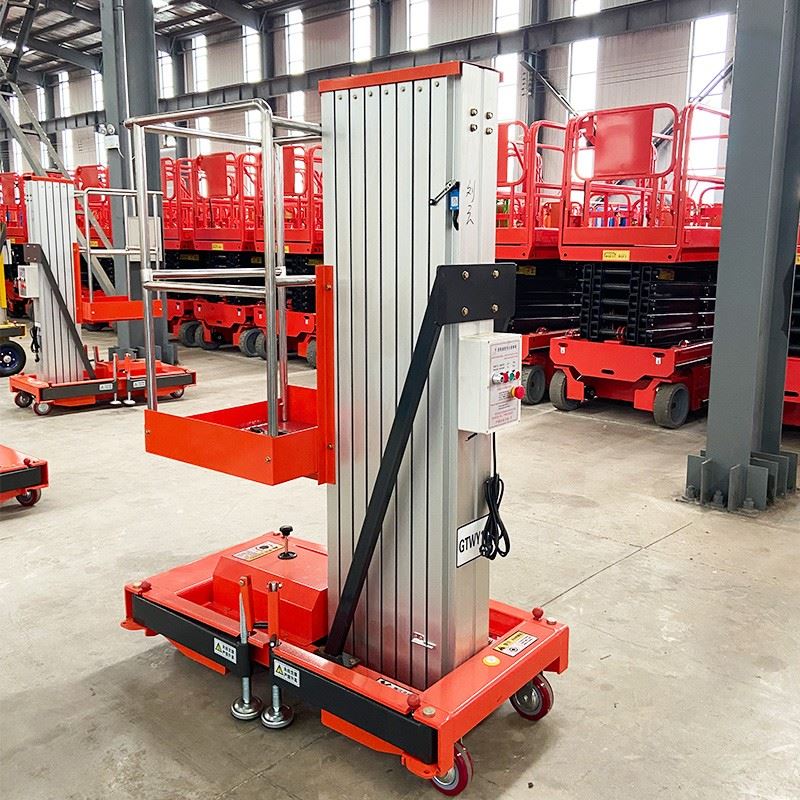 Telescopic Aluminium Mast Lift factory